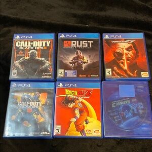 Sony PS4 Game Set - Blue Cases